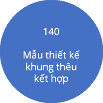 140 Mẫu thiết kế khung thêu kết hợp