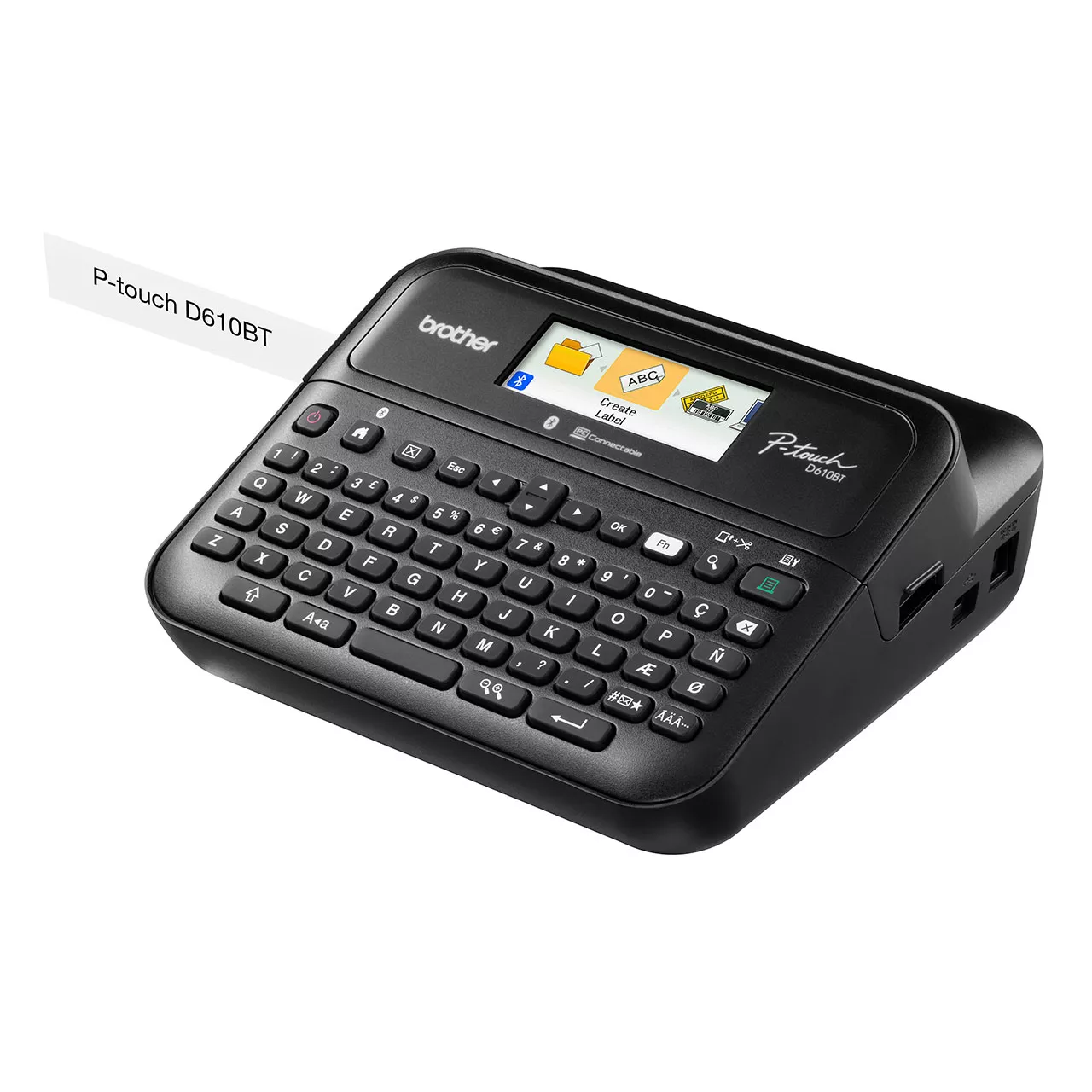 Brother PT-D610BT Máy in nhãn Mặt bên trái