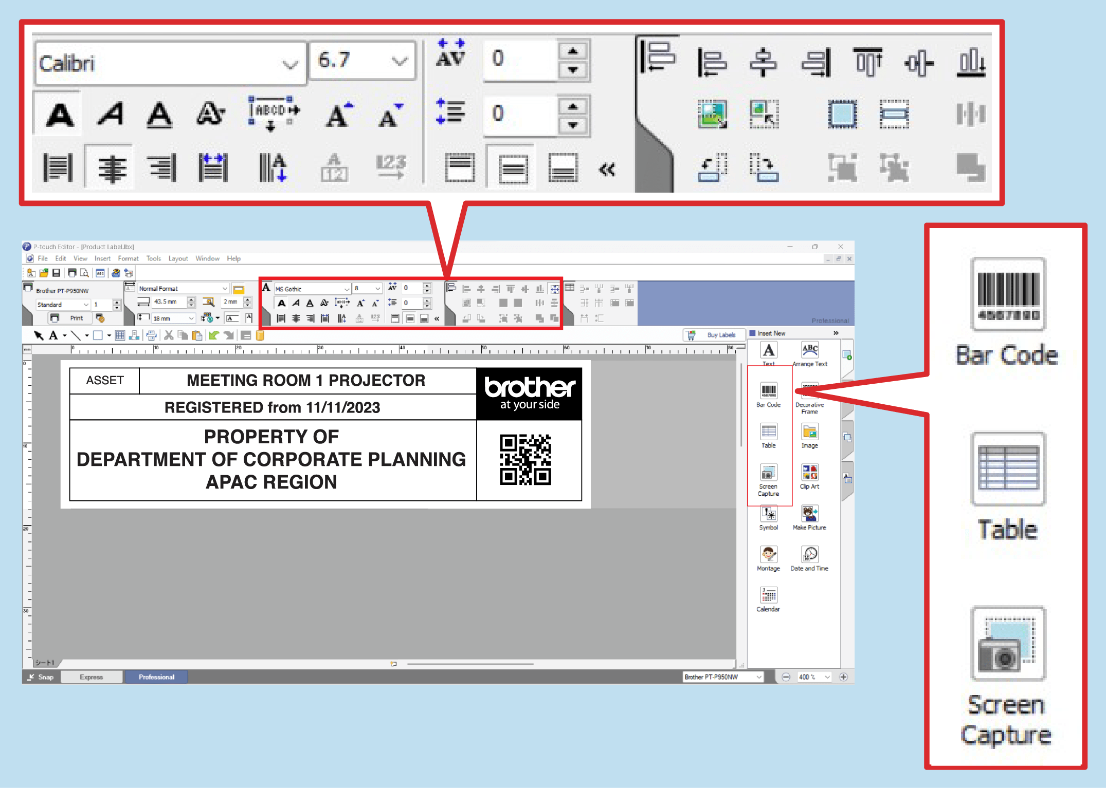 User friendly interface
