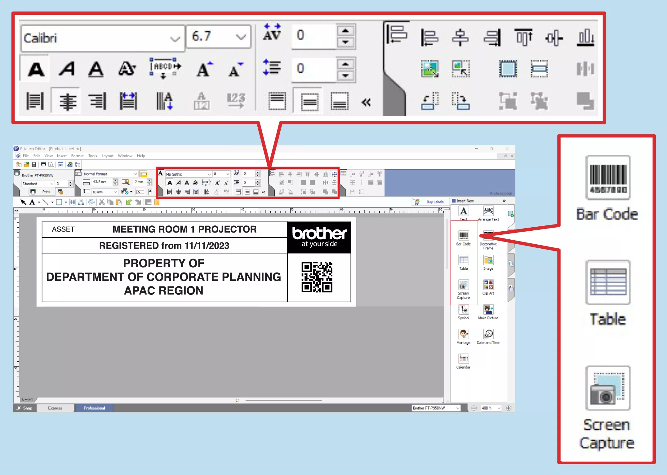 User friendly interface