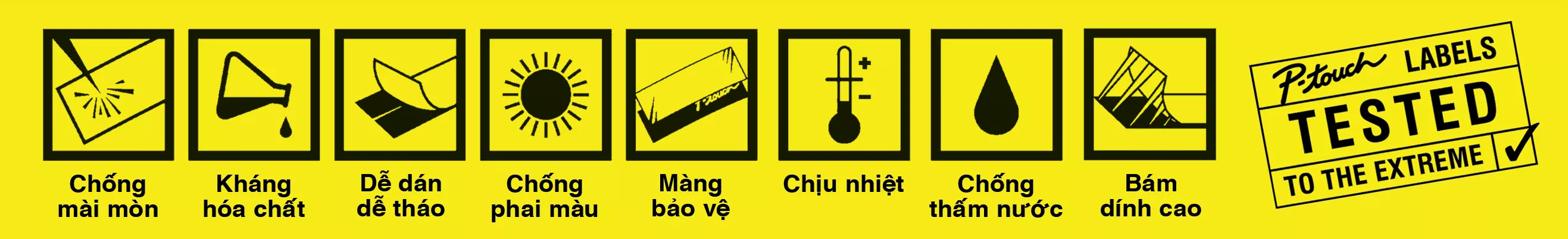 8 Logos with Tested to Extreme Logos