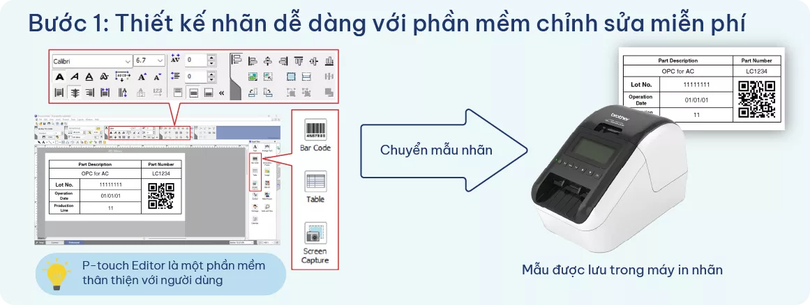 PLC Step 1 - QL820NWB